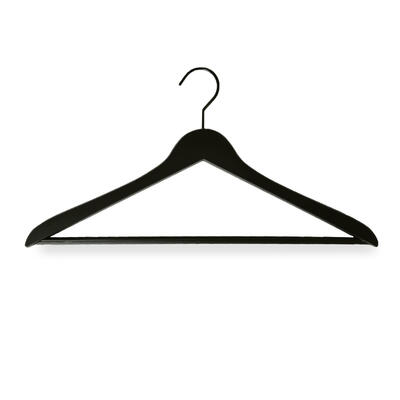 100 Cabides Preto 450mmx14mm, com Gancho Preto